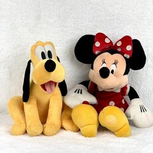 Minnie & Pluto Stuffed Plush Toys